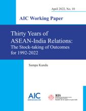 Thirty Years of ASEAN-India Relations: The Stock-taking of Outcomes for 1992-2022